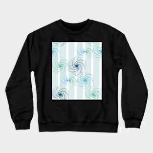 Futuristic gentle hexagons in mint Crewneck Sweatshirt